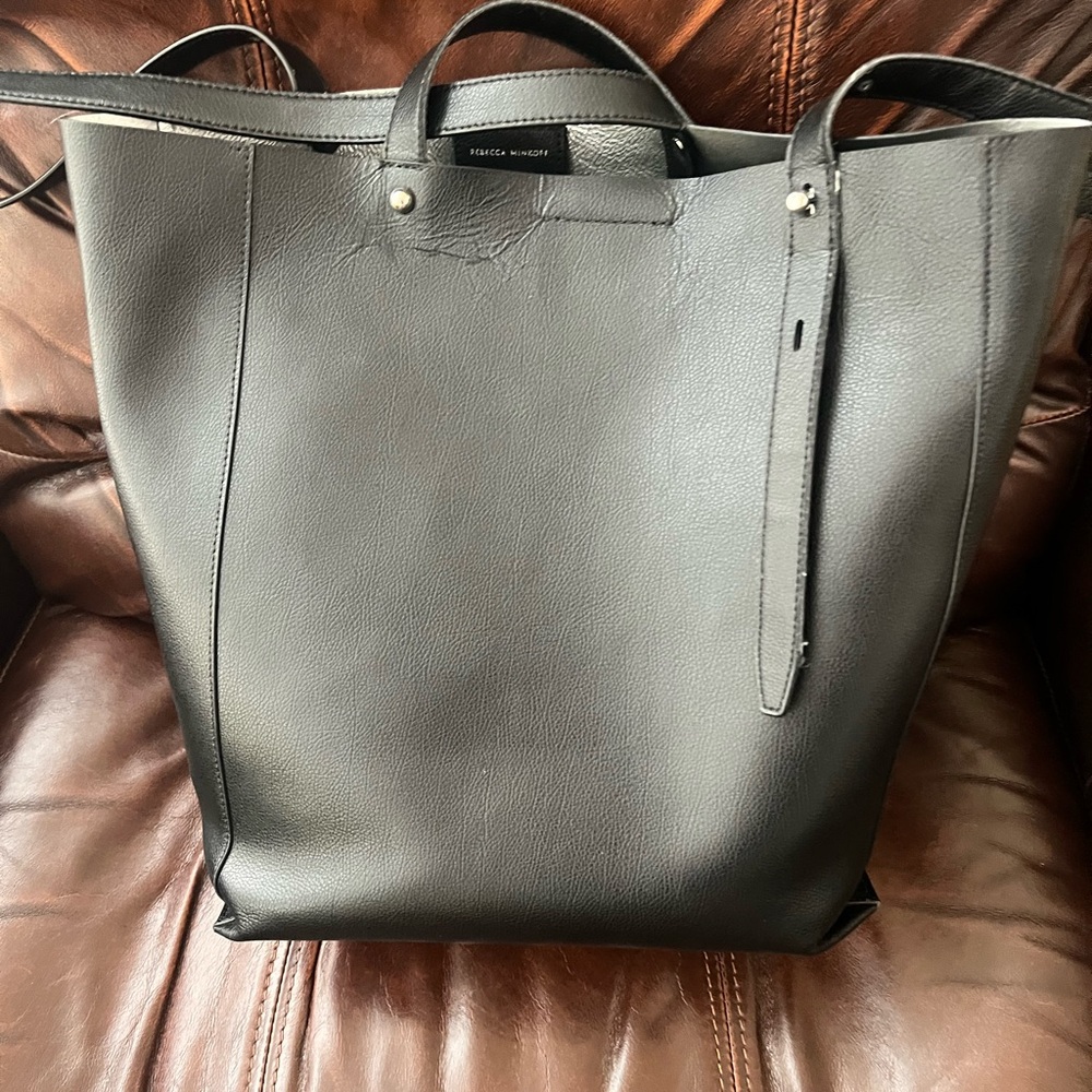 Rebecca Minkoff Black Tote Bag with Sleek Design Good used condition - Picture 6 of 7